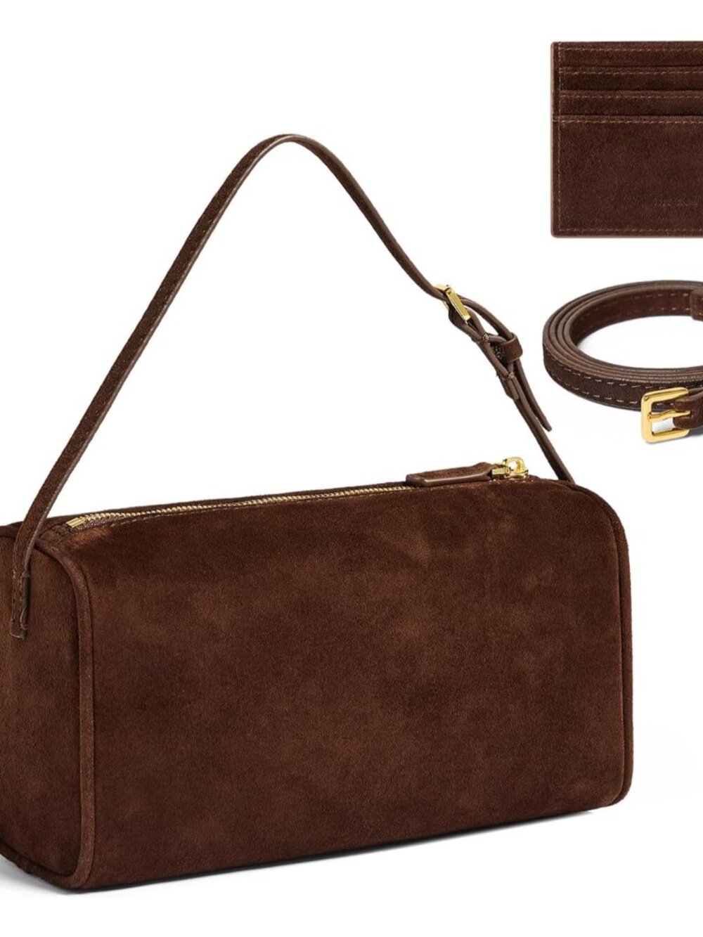 Genuine Premium Suede Bag Leather Crossbody Purses for Women